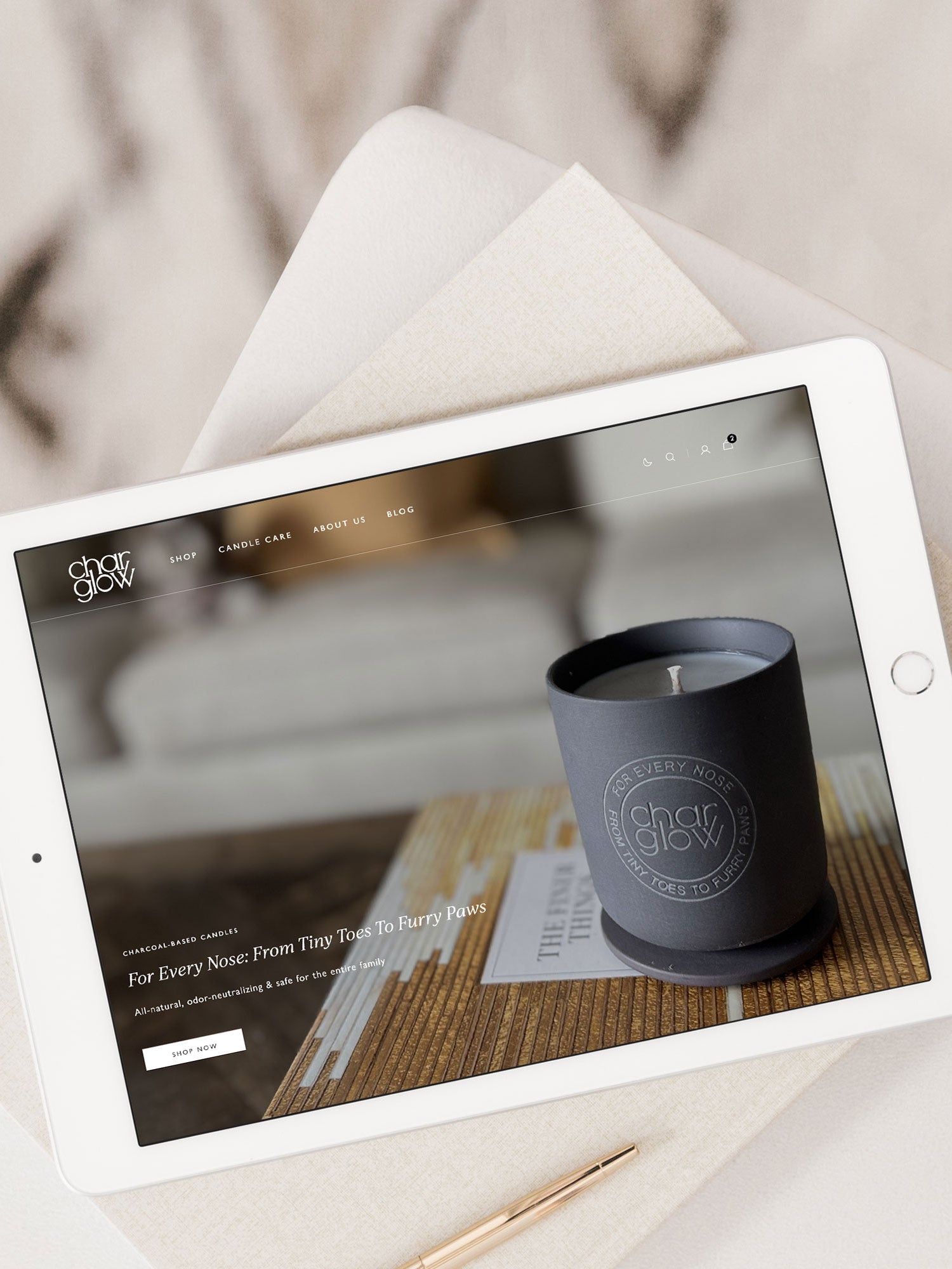 karolina krol art brand website design for artists artisans artisanal candles charcoal sensitive natural scent
