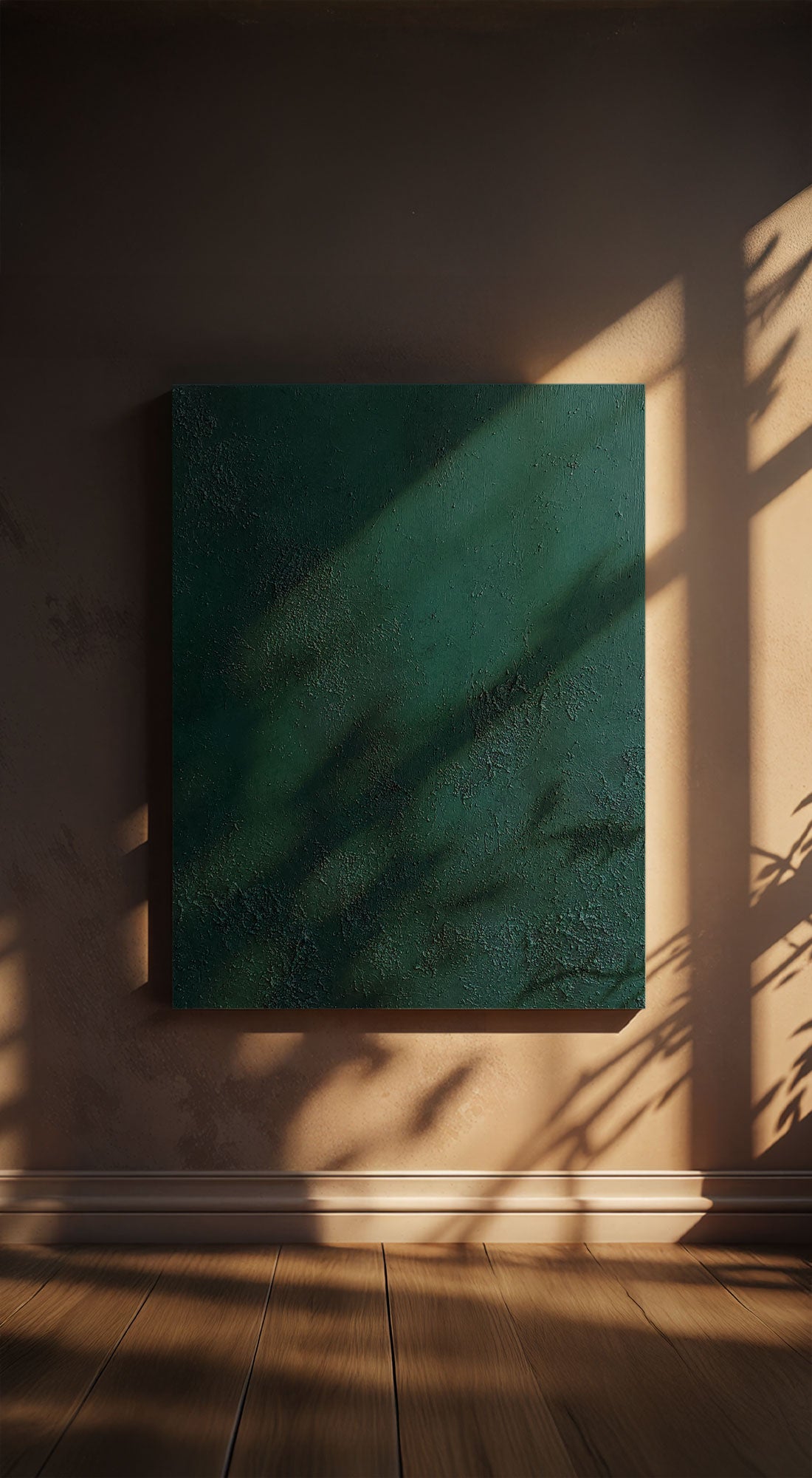 karolina krol art minimalist abstract structureg painting dark green